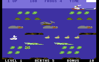 Frogger & Threshold screenshot 4 for Commodore 64